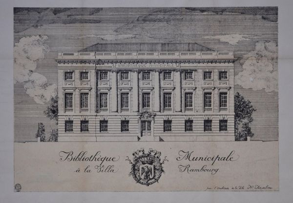 Plan : Nicolas Anselmi, projet pour la bibliothèque municipale de Nice (non réalisé)