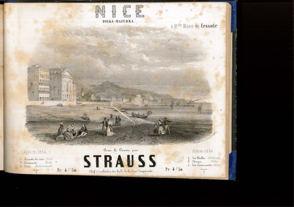 Partition : « Nice, polka-mazurka » in « Album 1854 »