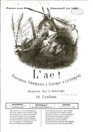 Journal : L’Ae ! Giournal umoristic, satiric e letterari