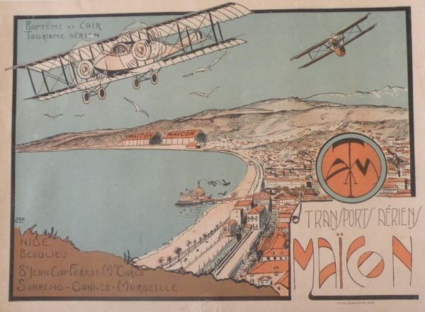 Affiche : Transports aeriens Maïcon