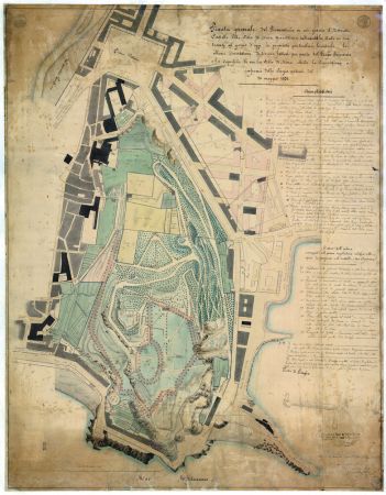 Plan : Plan général de la colline du château concédée à François [Francesco] Clerissi en 1832.