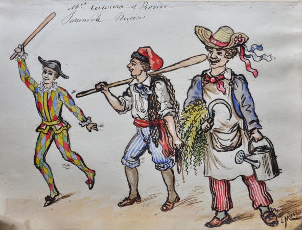 Dessin : MM. Calviera et Robin. Farandole niçoise