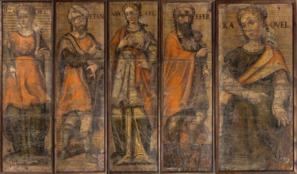 Tableau : Jesabel, Etan, Efer, Asalel et Raquel